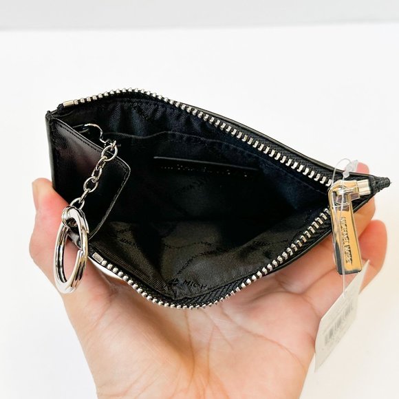 Michael Kors Jet Set Chain Crossbody Bag + Coin ID Key Holder Wallet MK Black - Picture 13 of 16